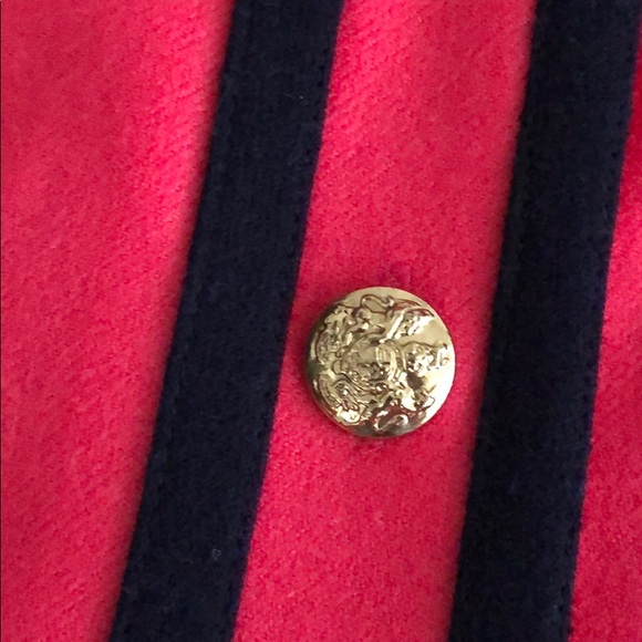 J. Crew Wool Blazer Pink Cropped with Gold Buttons - Picture 3 of 6